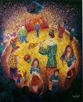 Les forains 2 - Huile s/toile - 65x50 
