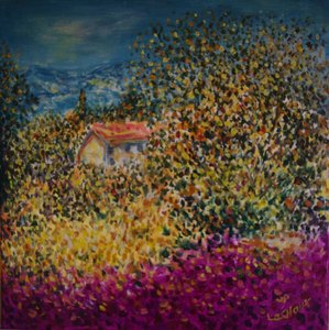 Paysage - huile s/toile - 2009 - 30x30